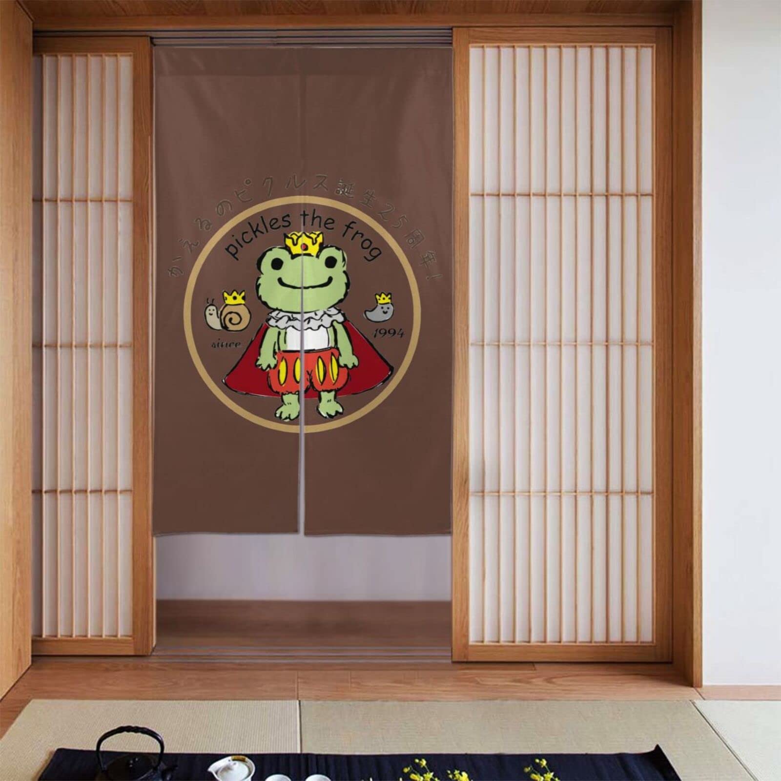 ビーズカーテン　のれん　カエル　レトロ Tamaのれん #renesmee #ビーズのれん #ビーズカーテン#ビーズ #ビーズ のれん
